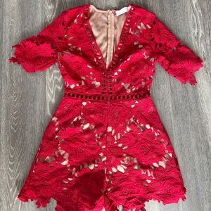 ASTR The Label Lace Romper
